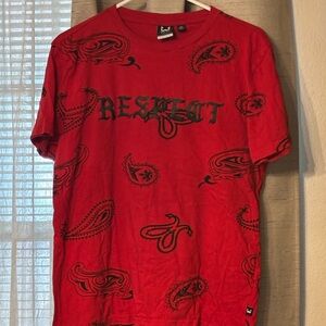 Red Paisley Graphic Tee